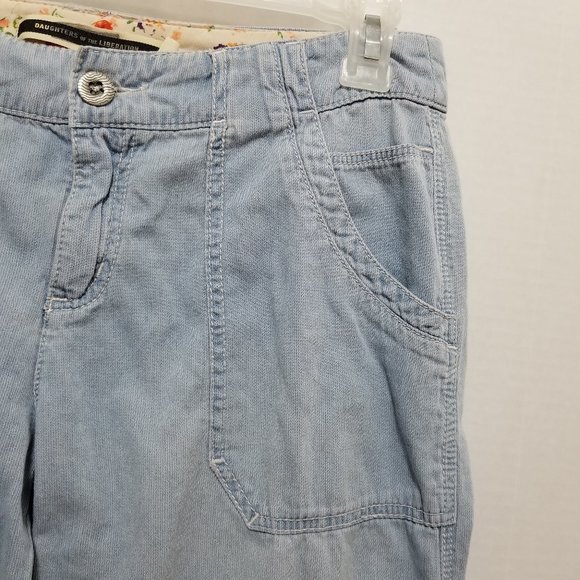 Daughters Of The Liberation pants 8 wide leg trousers lightweight flare bootcut - Picture 4 of 15